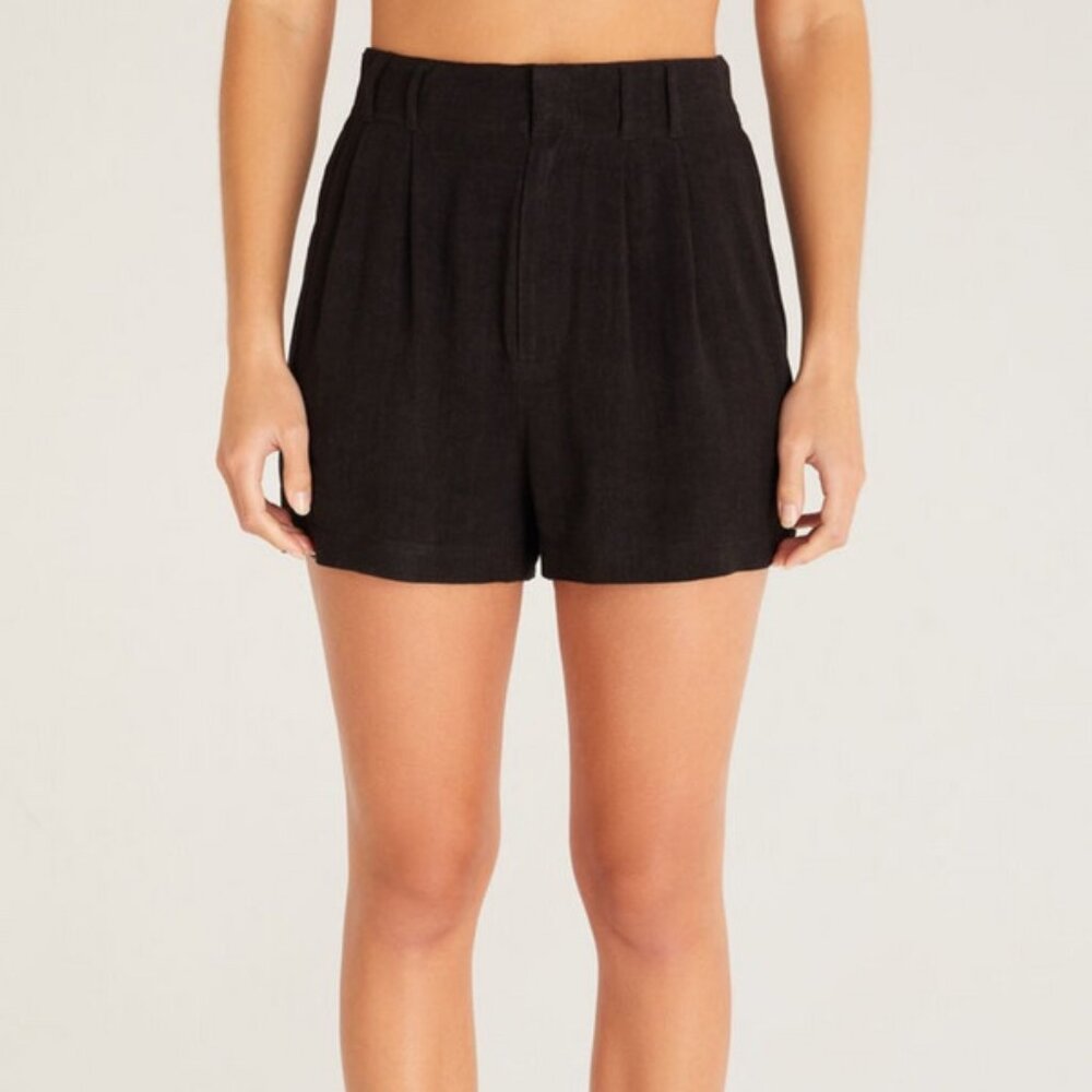 Z Supply High Waisted Black Shorts, Size Small